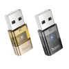 HOCO adapter USB A (muski) Type C (zenski) UA36C zlatni
