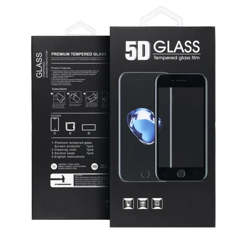 Zastitno staklo 5D za Honor X9c / Magic7 Lite crno
