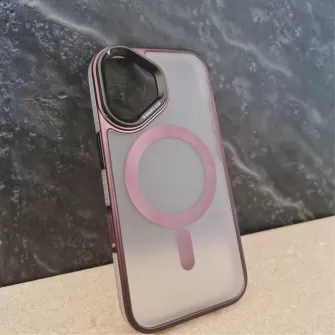 Futrola Transparent Matt Magsafe za iPhone 15 Pro Max (6.7) crna