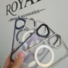Futrola Transparent Matt Magsafe za iPhone 16 (6.1) plava