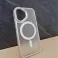 Futrola Transparent Matt Magsafe za iPhone 16 (6.1) srebrna