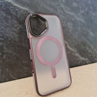 Futrola Transparent Matt Magsafe za iPhone 16 Pro (6.3) crna