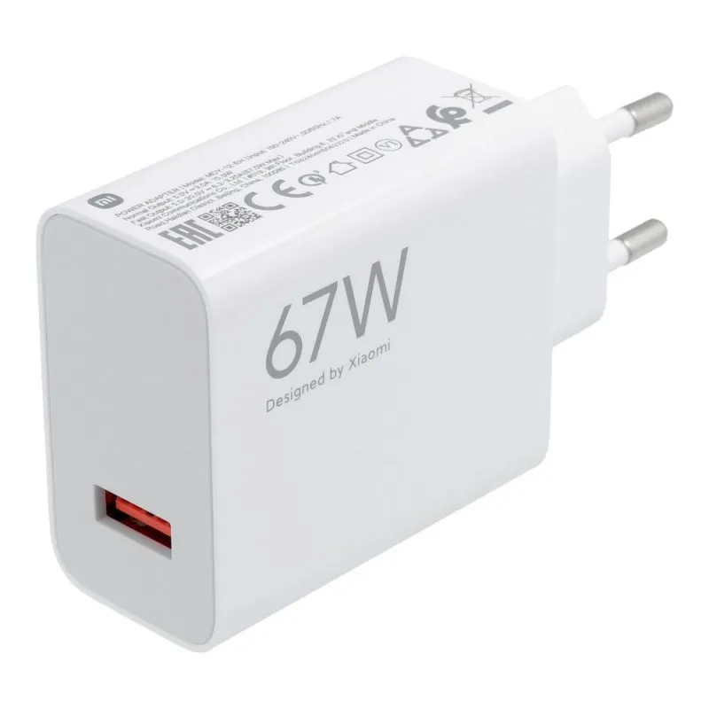 Xiaomi originalni punjac USB A QC3.0 3A 67W MDY-12-EH bela