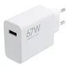 Xiaomi originalni punjac USB A QC3.0 3A 67W MDY-12-EH bela
