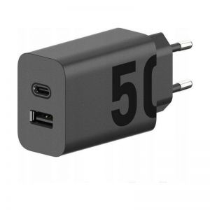 MOTOROLA originalni punjac Type C + USB A 50W MC502/509 crni