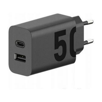 MOTOROLA originalni punjac Type C + USB A 50W MC502/509 crni
