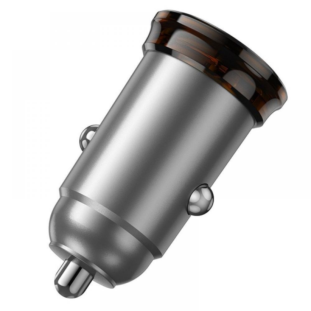 HOCO auto punjac Type C PD QC30W NZ16 metal sivi