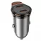 HOCO auto punjac 2 x Type C PD QC3.0 45W NZ16B metal sivi