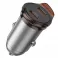 HOCO auto punjac 2 x Type C PD QC3.0 45W NZ16B metal sivi