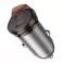 HOCO auto punjac 2 x Type C PD QC3.0 45W NZ16B metal sivi