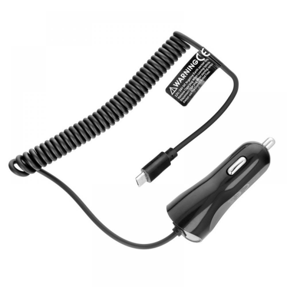 BLUE STAR auto punjac 2A s Micro USB kabal (kabl) crni