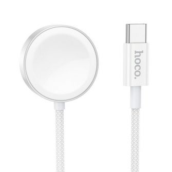 HOCO bezicni punjac Type C kompatibilan s APPLE Watch i Samsung Watch CW59 bela
