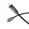 HOCO kabal (kabl) Type C na Lightning s prikazom PD 27W X112 1 m crni