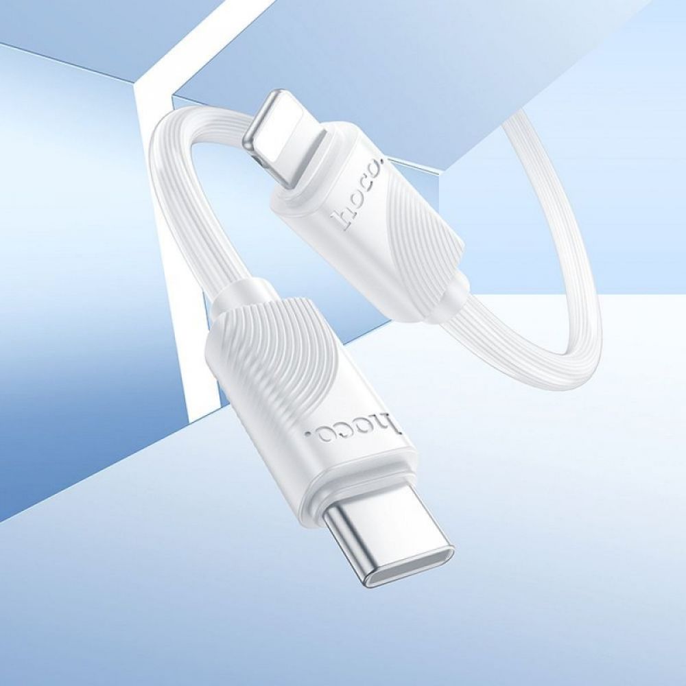 HOCO kabal (kabl) Type C na Lightning PD 27W X114 1 m bela