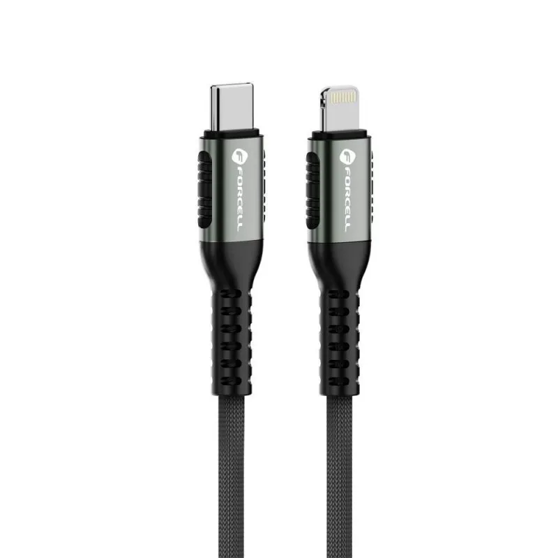FORCELL F-ENERGY C259 kabal (kabl) Type C na Lightning PD 3A 27W Cafule 3 m crni