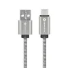 FORCELL F-ENERGY Metal C234 kabal (kabl) USB A na Type C QC3.0 2,4A 12W 1 m srebrni