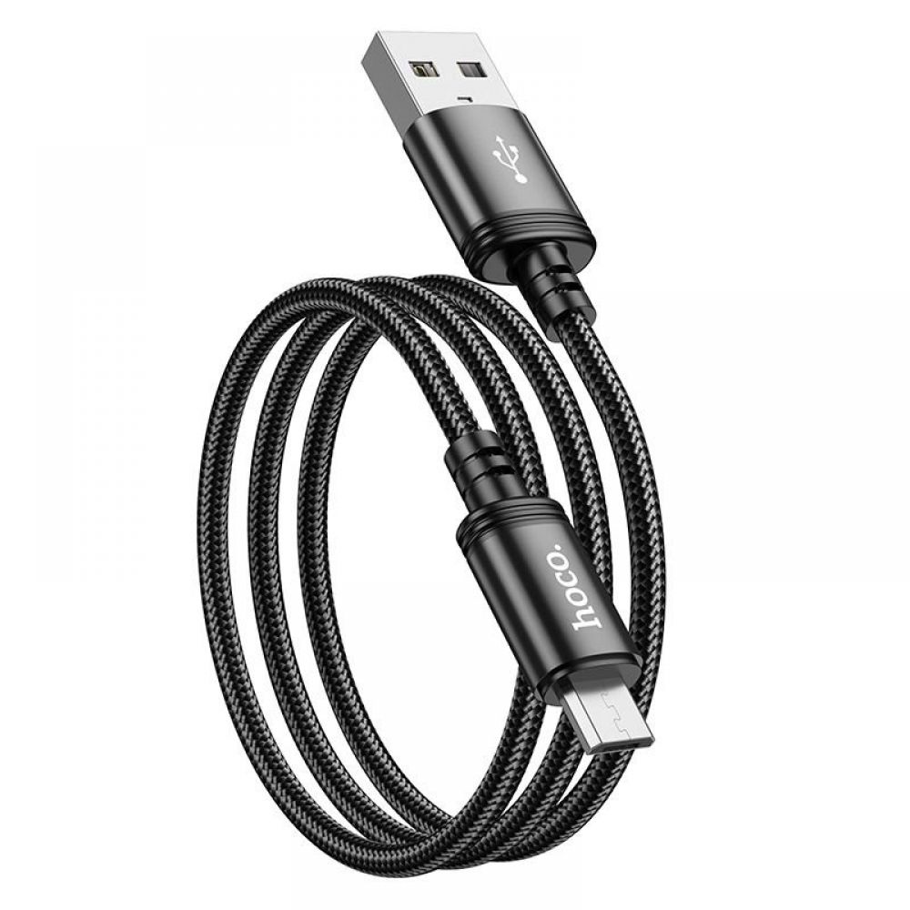 HOCO kabal (kabl) USB A na Micro USB 2,4A X89 1 m crni