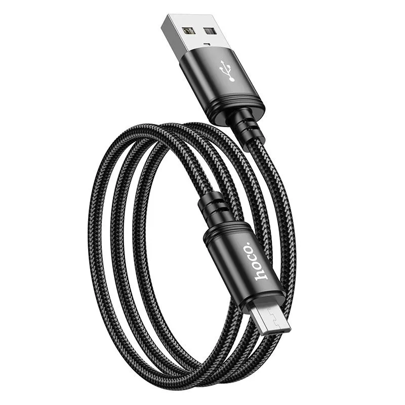 HOCO kabal (kabl) USB A na Micro USB 2,4A X89 1 m crni
