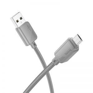 HOCO kabal (kabl) USB A na Micro USB 2,4A X113 1 m sivi