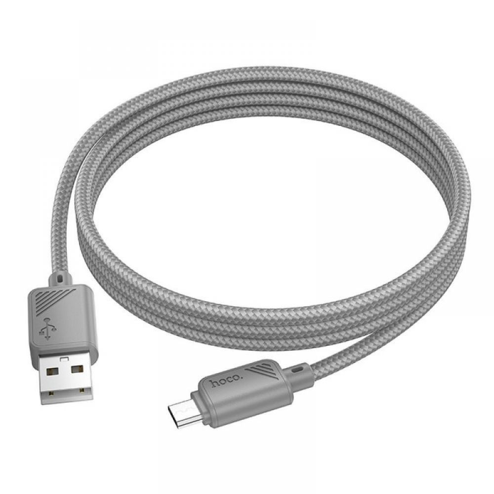 HOCO kabal (kabl) USB A na Micro USB 2,4A X113 1 m sivi