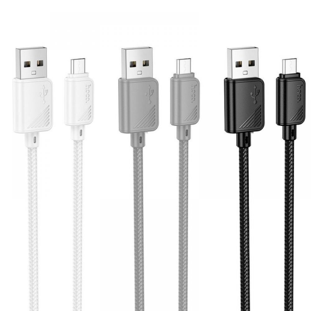 HOCO kabal (kabl) USB A na Micro USB 2,4A X113 1 m bela