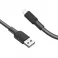 HOCO kabal (kabl) USB A na Lightning 2,4A X69 1 m crni/bela