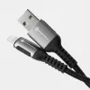 FORCELL F-ENERGY C257 kabal (kabl) USB A na Lightning 2,4A 12W Cafule 2 m crni