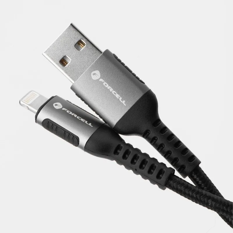 FORCELL F-ENERGY C257 kabal (kabl) USB A na Lightning 2,4A 12W Cafule 2 m crni