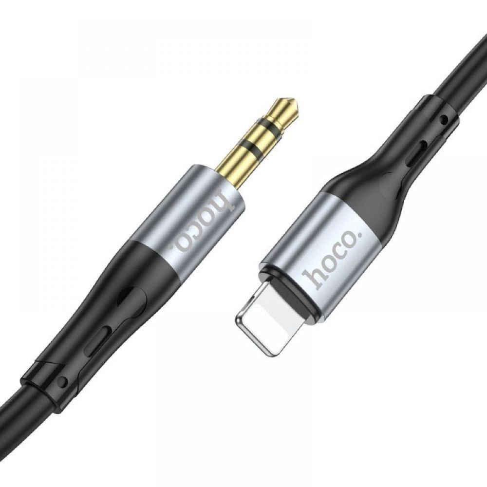 HOCO kabal (kabl) AUX Jack 3,5 mm na Lightning UPA22 1 m crni