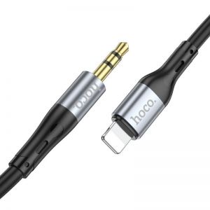 HOCO kabal (kabl) AUX Jack 3,5 mm na Lightning UPA22 1 m crni