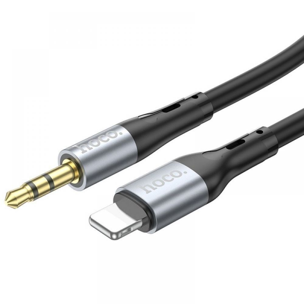 HOCO kabal (kabl) AUX Jack 3,5 mm na Lightning UPA22 1 m crni