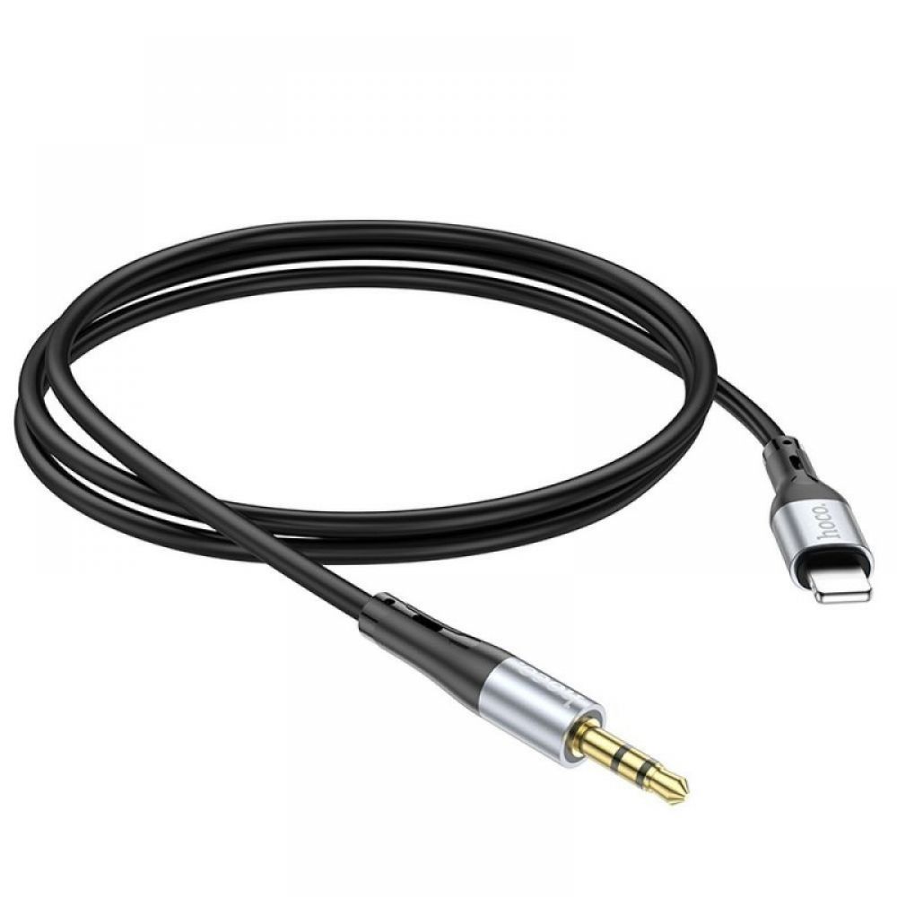 HOCO kabal (kabl) AUX Jack 3,5 mm na Lightning UPA22 1 m crni