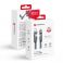 FORCELL F-ENERGY C241 4u1 kabal (kabl) Type C / USB A na Type C / Lightning QC PD 3A 60W 1 m krom