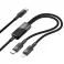 HOCO kabal (kabl) 2in1 Type C na Type C + Lightning 5A 100W U139 1,2 m crni