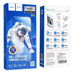 Zastitno staklo HOCO 5D set 10in1 G14 za iPhone 16 Pro crno (G14)