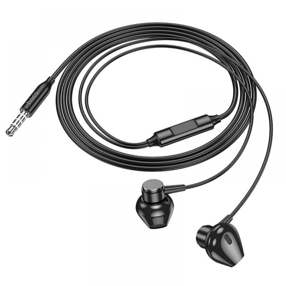 HOCO zicne slusalice Jack 3,5 mm s mikrofonom M125 crne