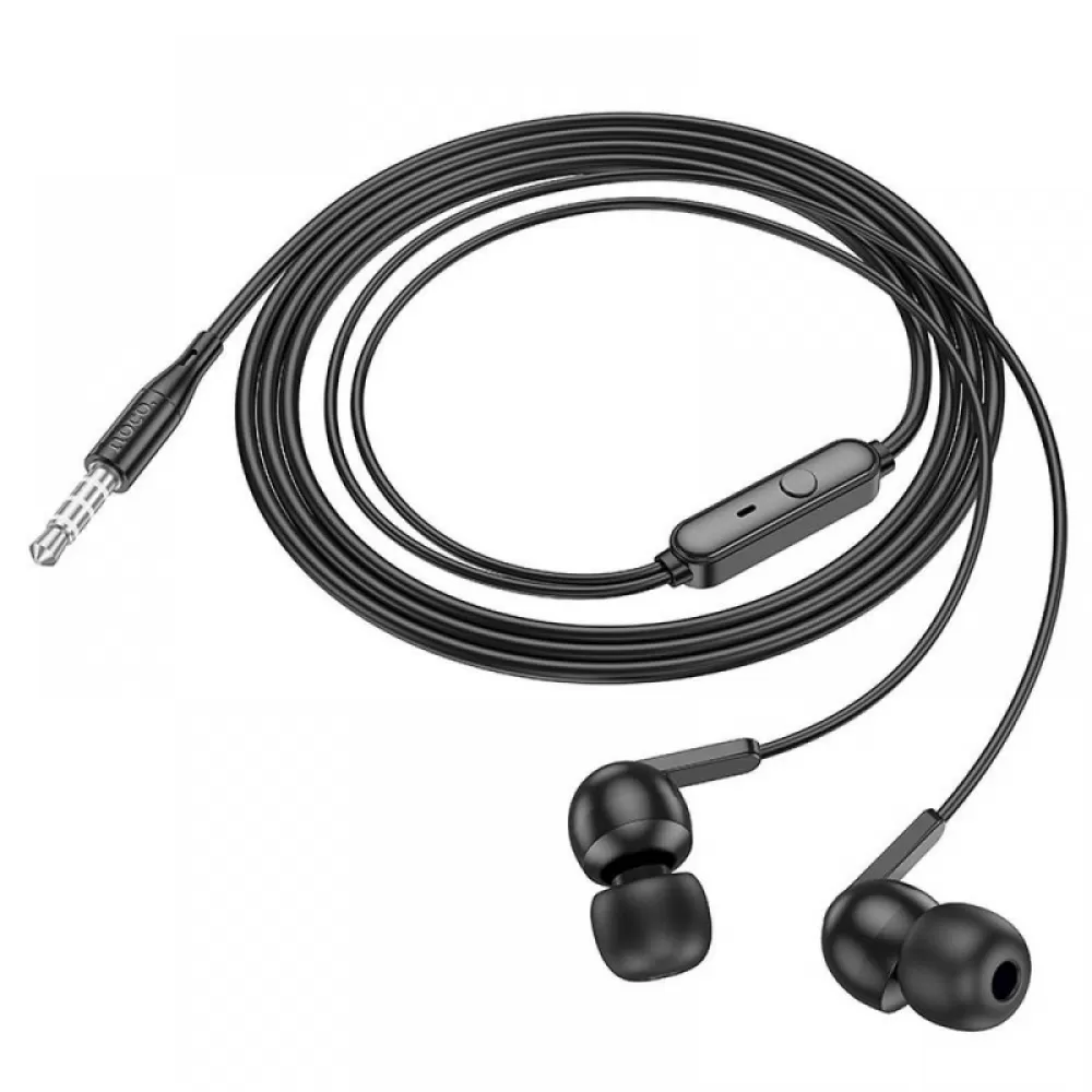 HOCO zicne slusalice Jack 3,5 mm s mikrofonom M124 crne