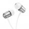 HOCO zicne slusalice Jack 3,5 mm s mikrofonom M108 srebrne