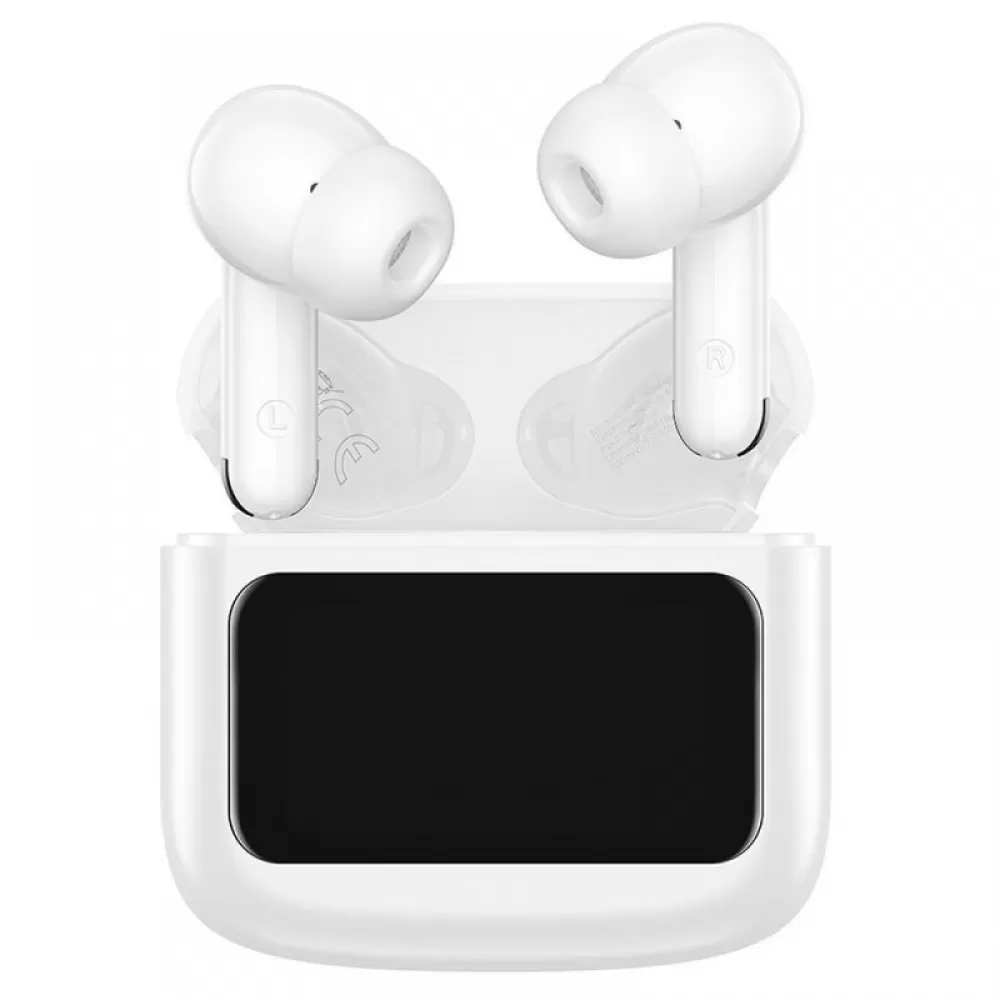 HOCO bezicne slusalice bluetooth sa dodirnim ekranom TWS EQ14 bele