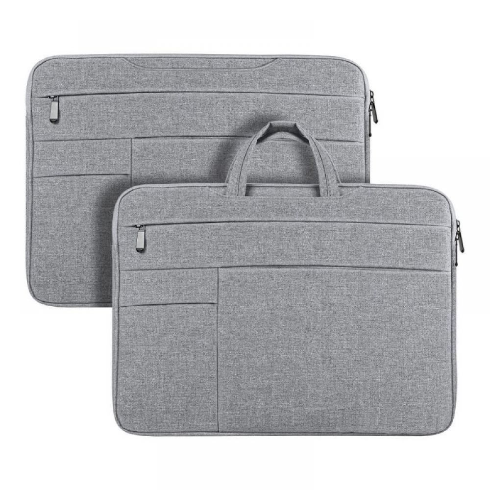 DUX DUCIS torba LBTC za laptop 15.5–16″ Horizontal Handbag svetlo siva