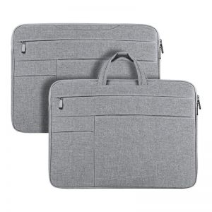 DUX DUCIS torba LBTC za laptop 15.5–16″ Horizontal Handbag svetlo siva
