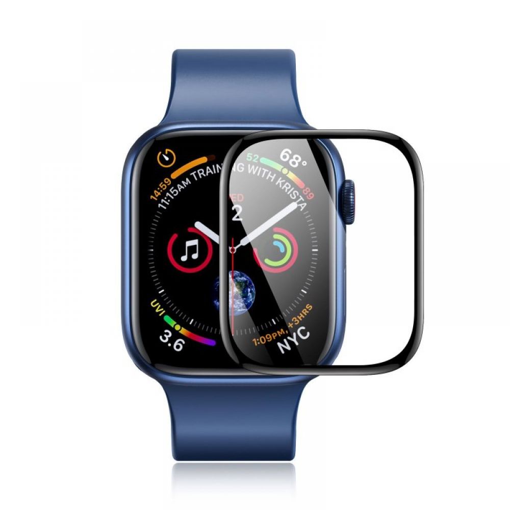 DUX DUCIS zastita ekrana PMMA s okvirom za Apple Watch 10 46 mm crna