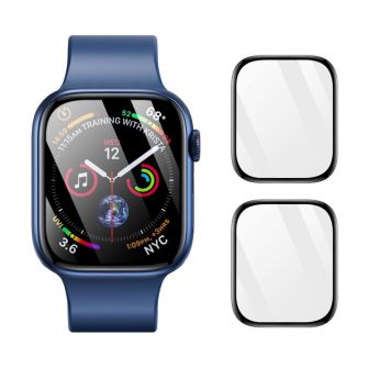 DUX DUCIS zastita ekrana PMMA s okvirom za Apple Watch 10 42 mm crna