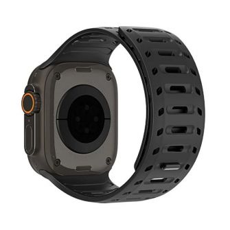 Narukvica za sat DUX DUCIS CS magnetna silikonska za Apple Watch 42/44/45/46/49 mm crna