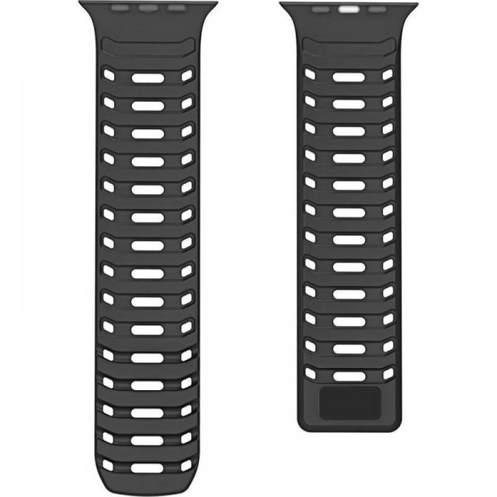 Narukvica za sat DUX DUCIS CS magnetna silikonska za Apple Watch 42/44/45/46/49 mm crna