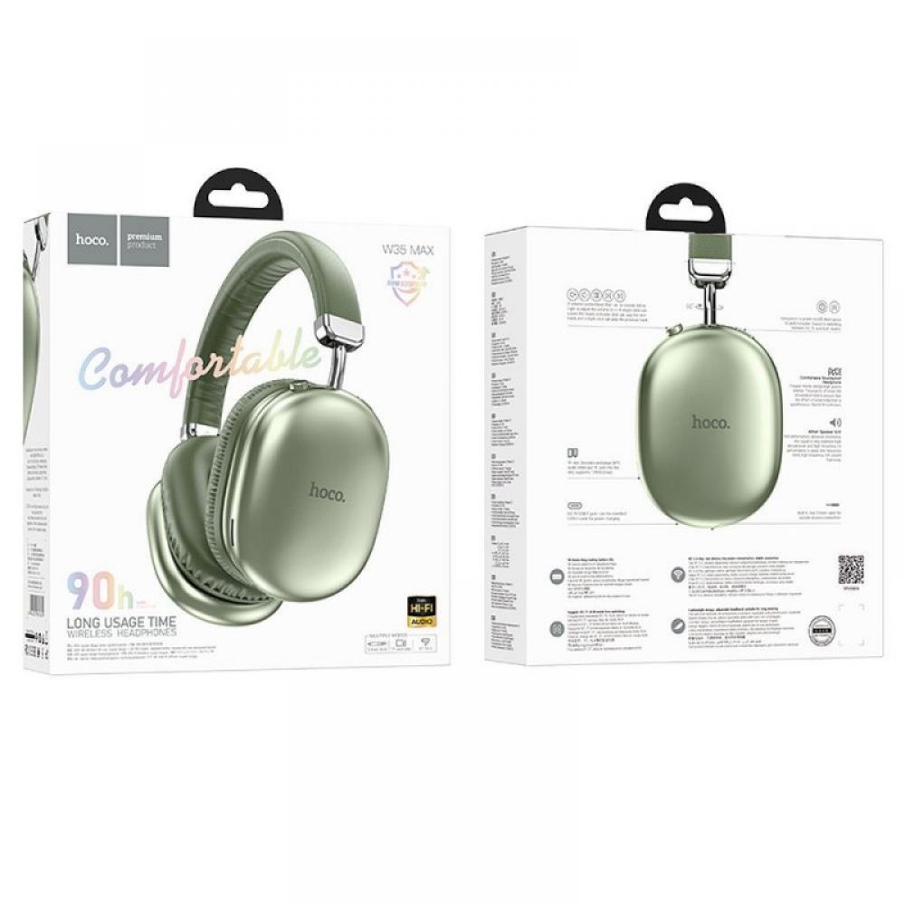 HOCO bežične Bluetooth slušalice W35 Max zelene