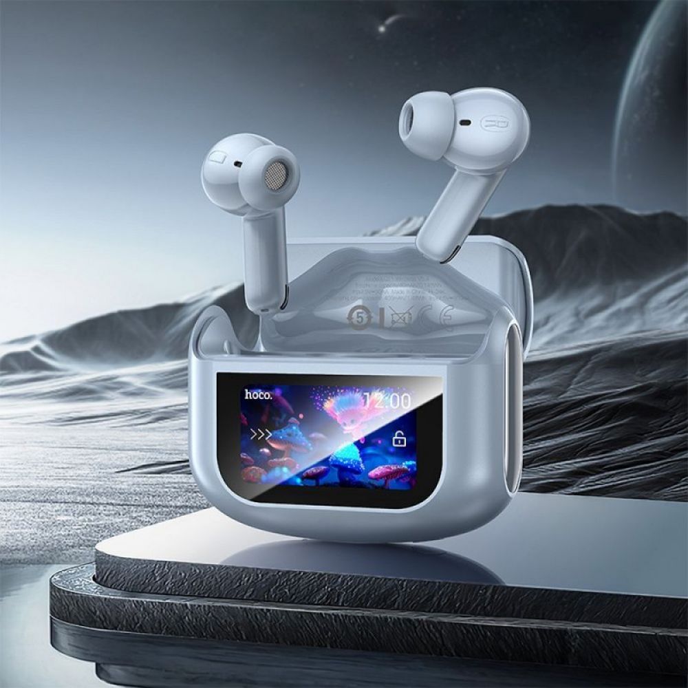 HOCO bežične Bluetooth slušalice sa touch screen-om TWS ANC + ENC EQ21 plave