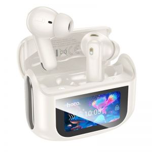 HOCO bežične Bluetooth slušalice sa touch screen-om TWS ANC + ENC EQ21 bele