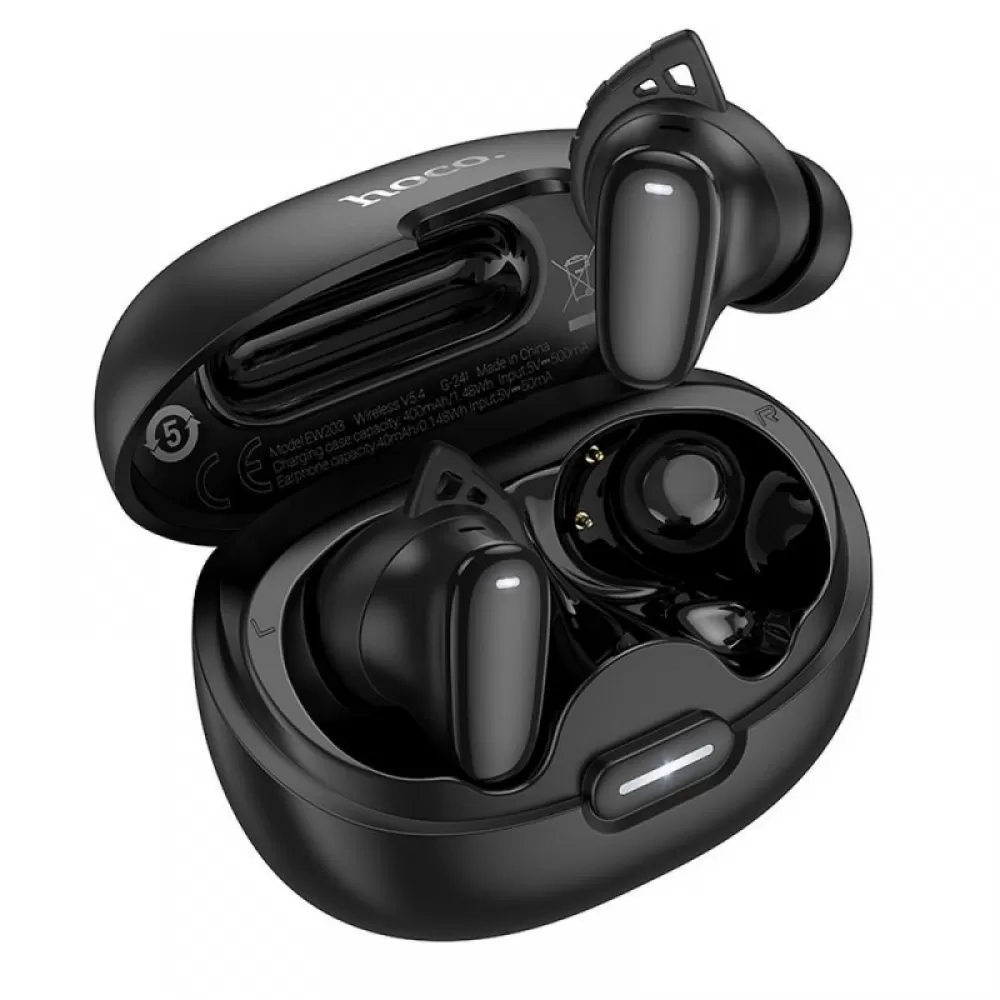 HOCO bežične Bluetooth slušalice TWS EW203 crne