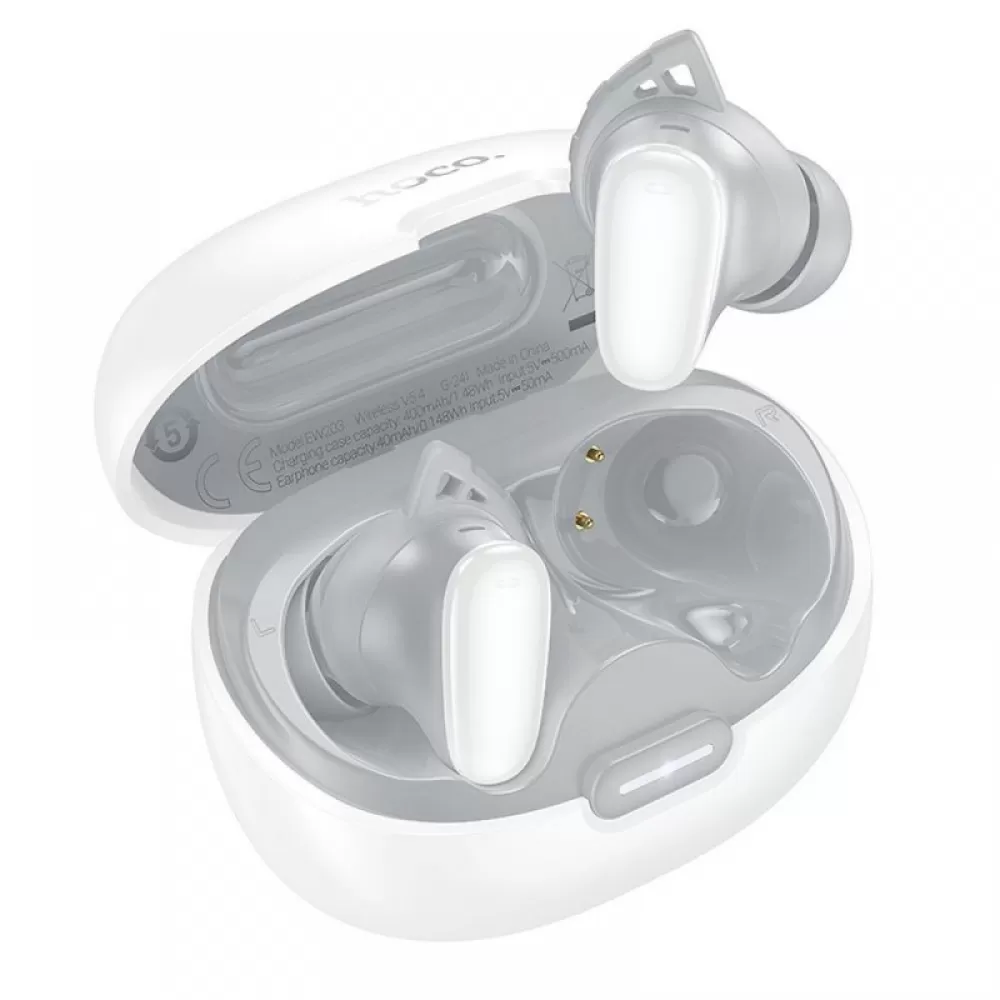 HOCO bežične Bluetooth slušalice TWS EW203 bele